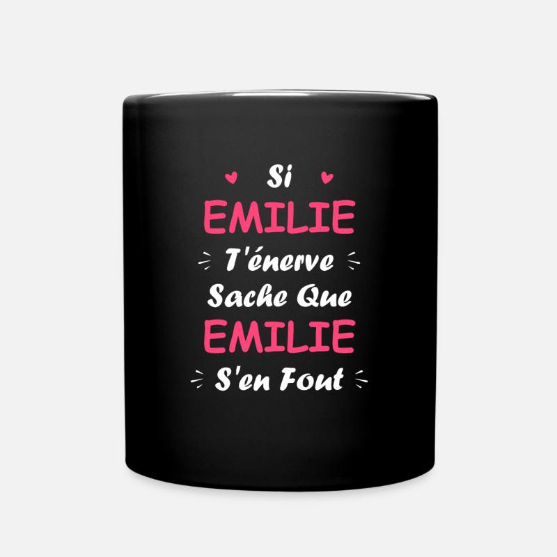 Emilie - Mug uni - noir