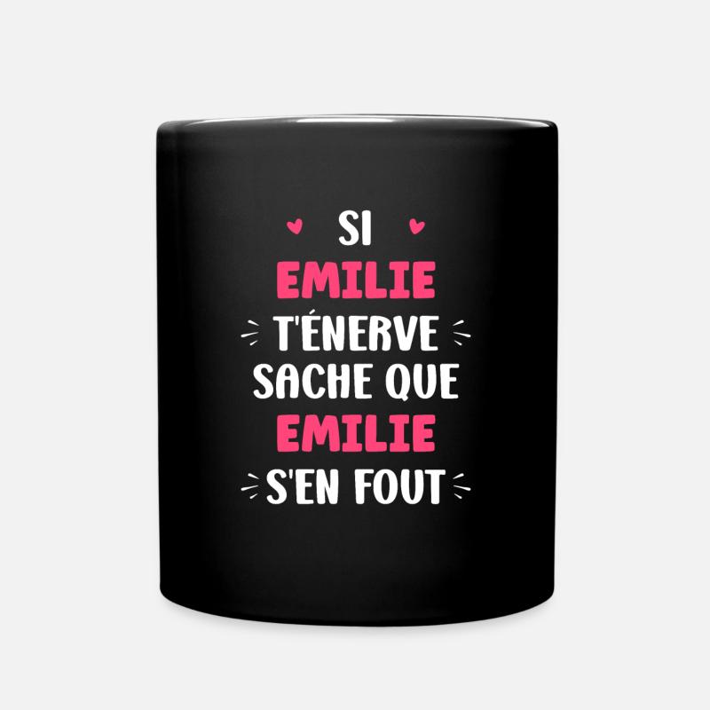 Emilie - Mug uni - noir
