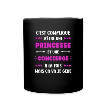 concierge - Mug uni - noir - Devant