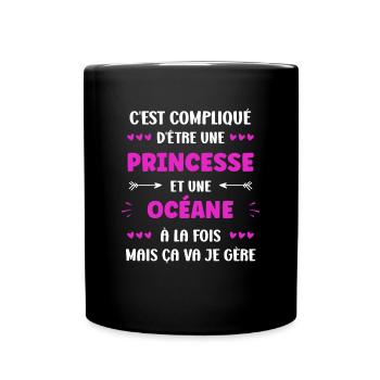 Océane - Mug uni - noir - Devant