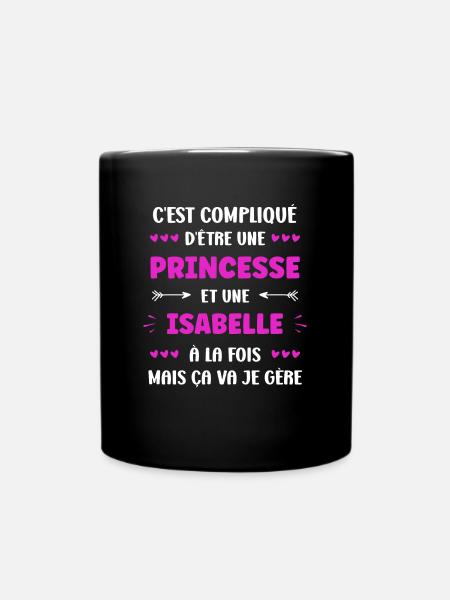 Isabelle - Mug uni - noir