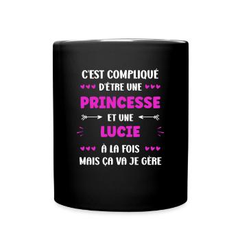 Lucie - Mug uni - noir - Devant
