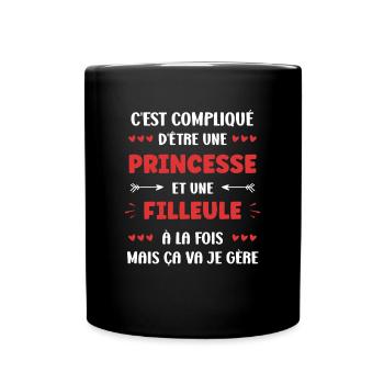 filleule - Mug uni - noir - Devant