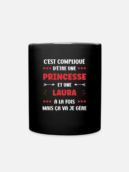 Laura - Mug uni - noir