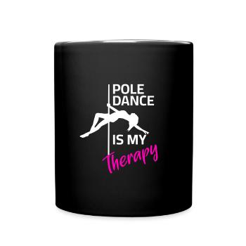 Thérapie par la pole danse - Mug uni - noir - Devant