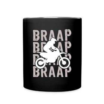 Motocross MX Supercross Enduro Dirt Bike - Mug uni - noir - Devant