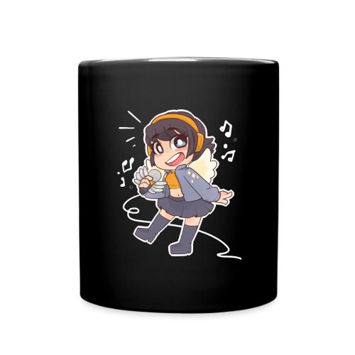 Singing girl with microphone and wings - Full Colour Mug