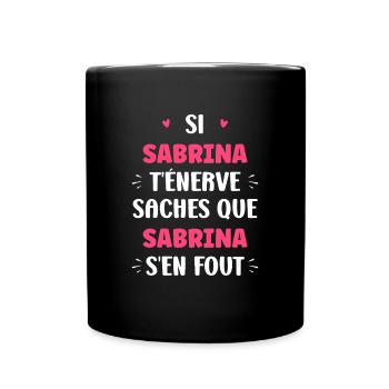 Sabrina - Mug uni - noir - Devant