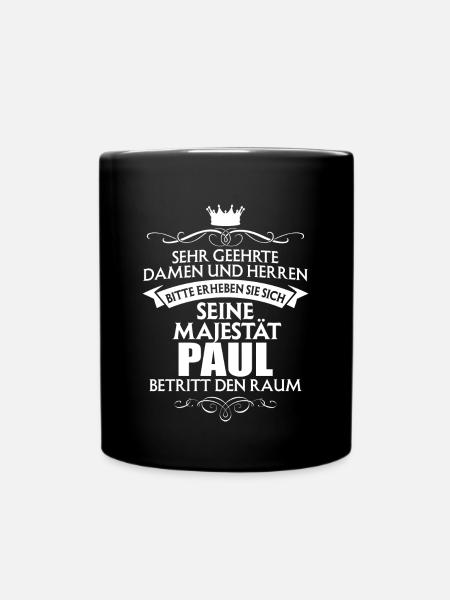 PAUL - Majestät - Tasse einfarbig - Schwarz