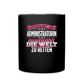 ADMINISTRATORIN - Die Auserwählte - Tasse einfarbig - Schwarz - Vorne