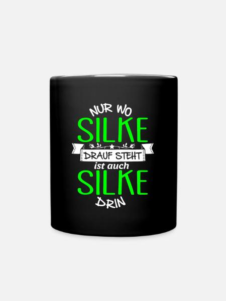 SILKE die Echte - Tasse einfarbig - Schwarz