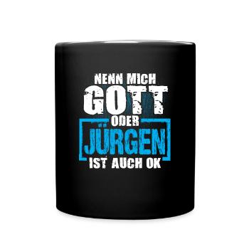 JÜRGEN - ok - Tasse einfarbig - Schwarz - Vorne