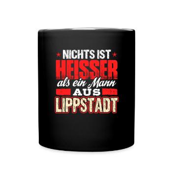LIPPSTADT - heiss - Tasse einfarbig - Schwarz - Vorne