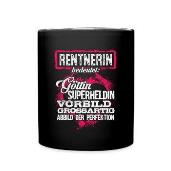 RENTNERIN - duden - Tasse einfarbig - Schwarz - Vorne