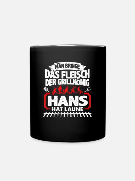 HANS - Grill - Tasse einfarbig - Schwarz