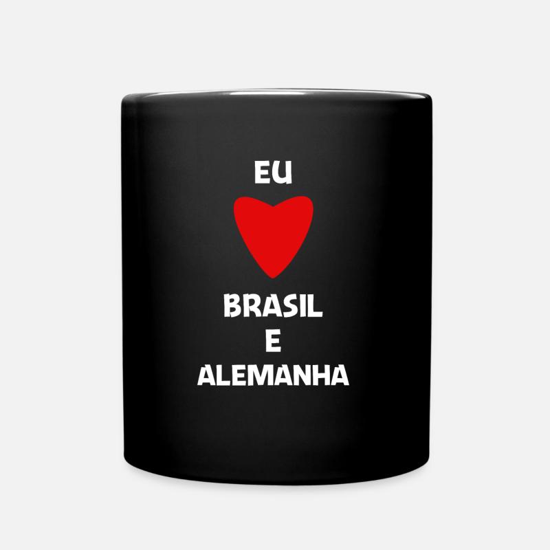 Brazilian emigrants binational gift - Full Colour Mug - black