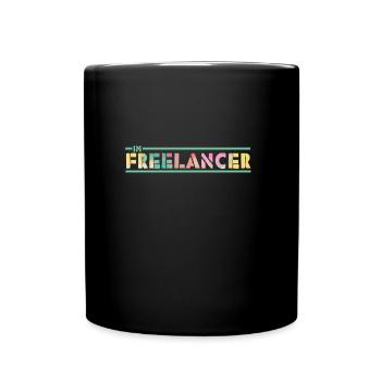 Freelancer Painter - Full Colour Mug - black - Front