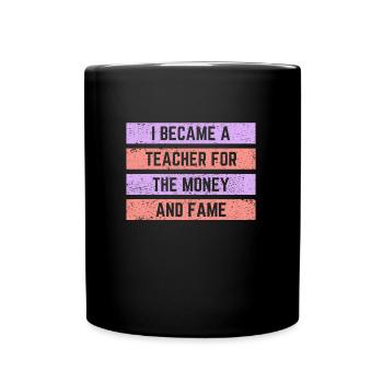 Teacher - Full Colour Mug - black - Front