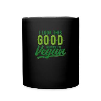 VEGAN - Mug uni - noir - Devant