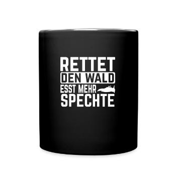 Sauve la forêt De la cétacé Plus de brochets idée de cadeau - Mug uni - noir - Devant