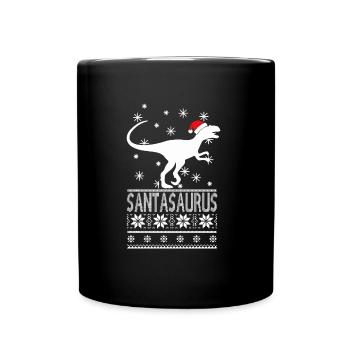 Dinosaur t-shirt gift T-Rex - Full Colour Mug - black - Front