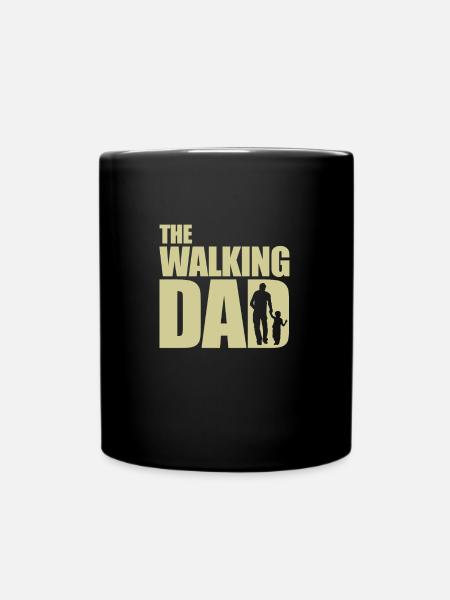 The Walking Dad Vater Vatertag Geschenk - Tasse einfarbig - Schwarz