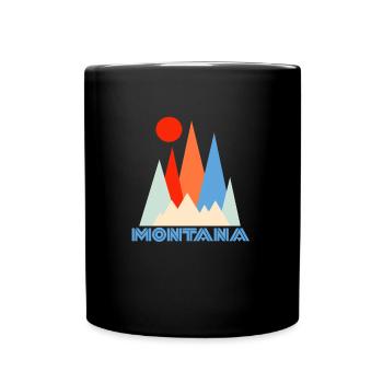 Montana Rocky Mountains Mountain Mountains USA Gift - Full Colour Mug - black - Front