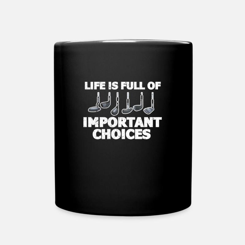 golf - Full Colour Mug - black