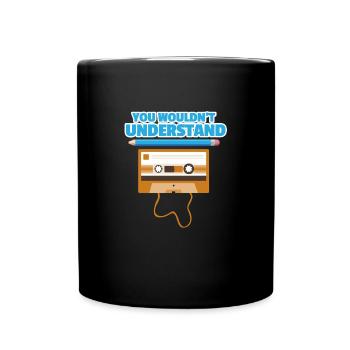 Kassette - Tasse einfarbig - Schwarz - Vorne