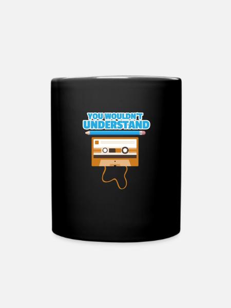 cassette - Mug uni - noir