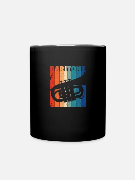 Baritone horn - Full Colour Mug - black