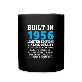 Construit en 1956 - Mug uni - noir - Devant