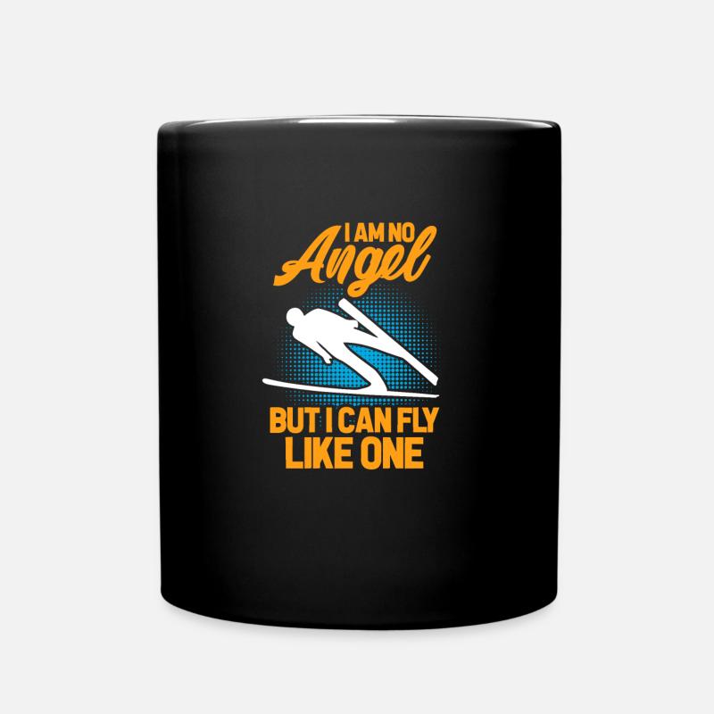 Skispringer - Tasse einfarbig - Schwarz