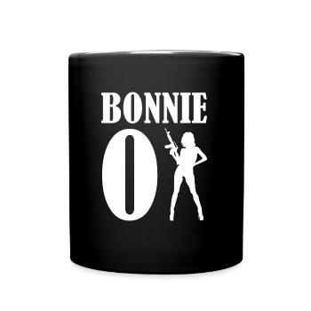 Pärchen Shirt · Bonnie und Clyde · Liebe Geschenk - Tasse einfarbig - Schwarz - Vorne