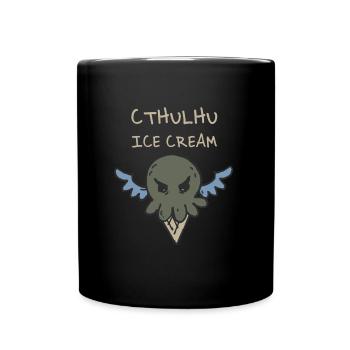 Cthulhu Eiskrem - Tasse einfarbig - Schwarz - Vorne