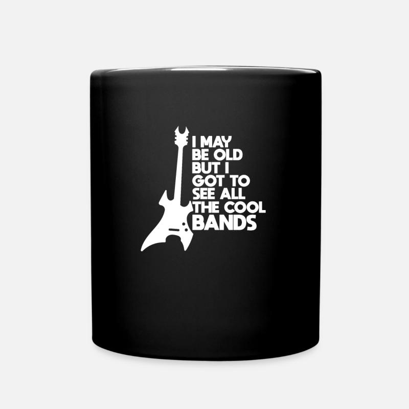 Band Rock Heavy Metal Konzert Gitarre Geschenk - Tasse einfarbig - Schwarz