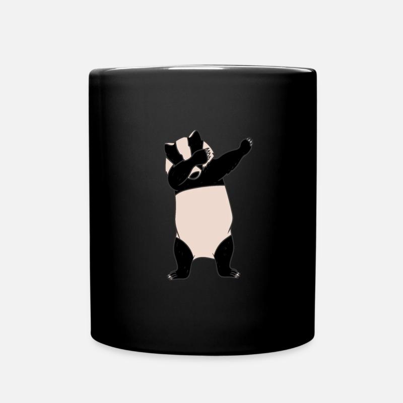 Dabbender Badger Dabbing Badgers Cadeau - Mug uni - noir