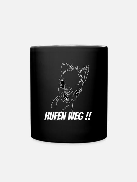 Hoof away !! - Mug uni - noir