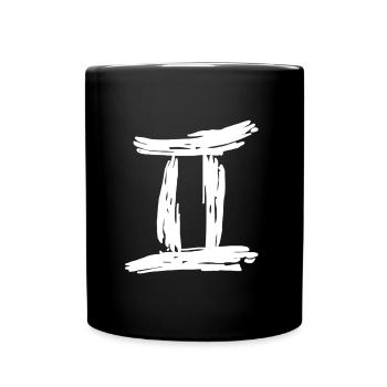 Zodiac Gemini - Full Colour Mug - black - Front