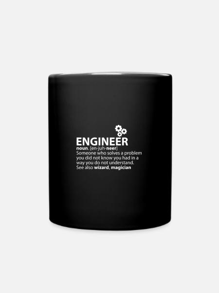 Engineer Definition - Full Colour Mug - black