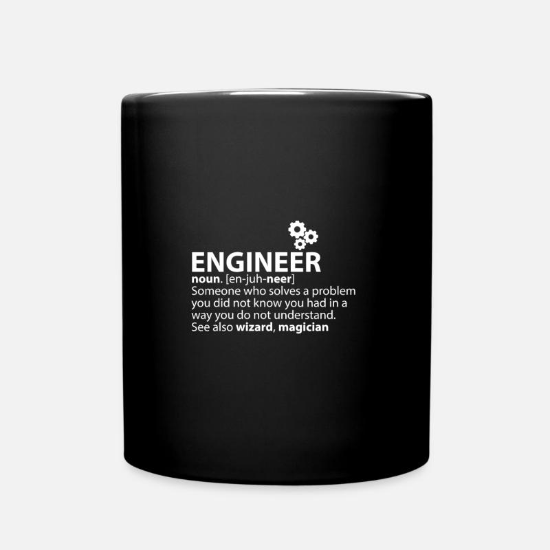 Engineer Definition - Mug uni - noir