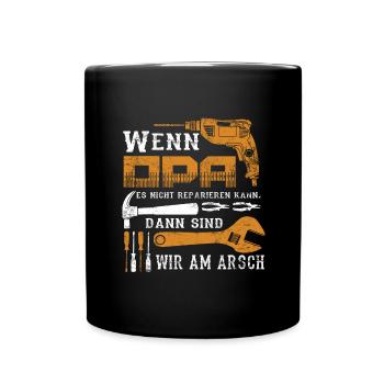 cadeau papy - Mug uni - noir - Devant