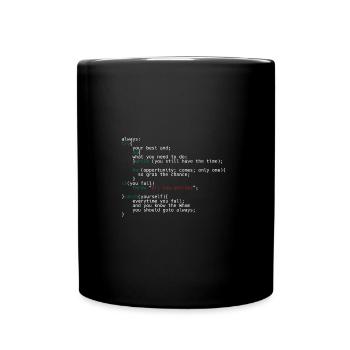 Geek Coder - Full Colour Mug - black - Front