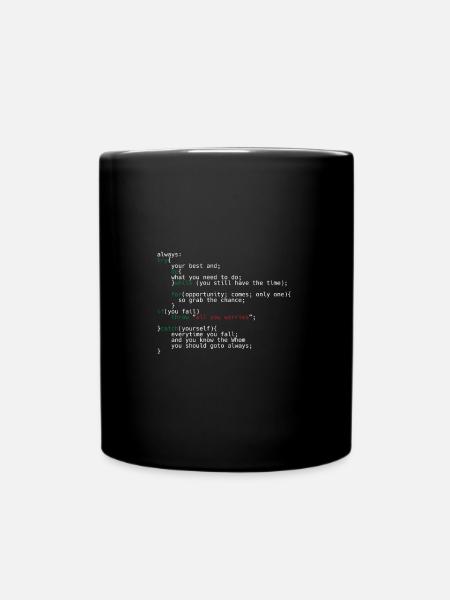 Geek Coder - Tasse einfarbig - Schwarz