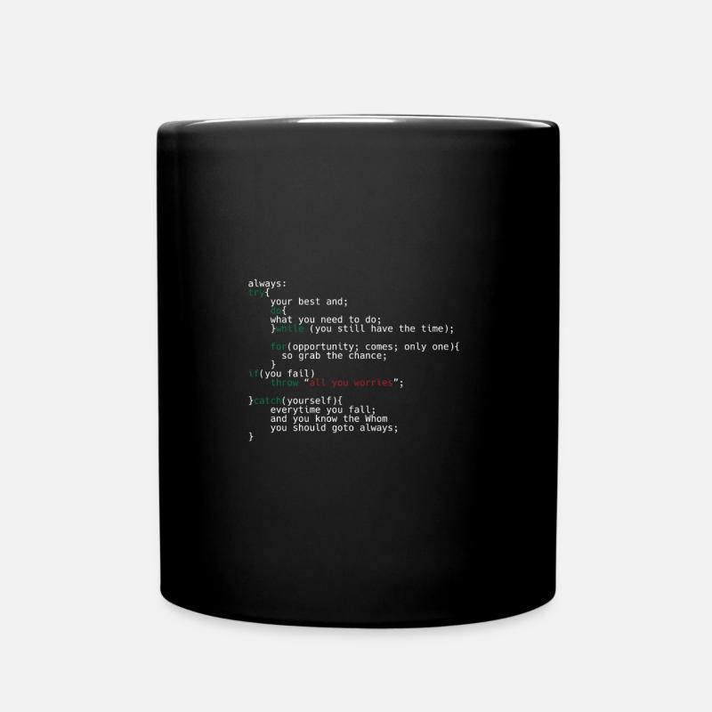 Geek Coder - Tasse einfarbig - Schwarz