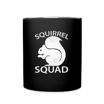 Squirrel Squad | Squirrel gift idea - Full Colour Mug - black - Front