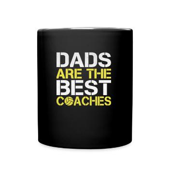 Dads Are The Best Coaches | gift idea - Full Colour Mug - black - Front