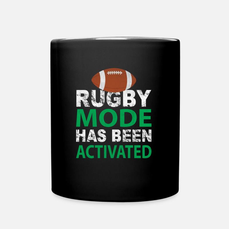 rugby - Full Colour Mug - black