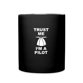 Trust me I'm a pilot - Full Colour Mug - black - Front