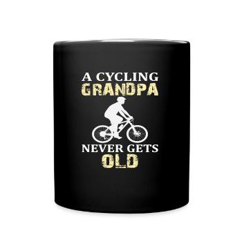 A Cycling Grandpa Never Gets Old | cycle - Full Colour Mug - black - Front
